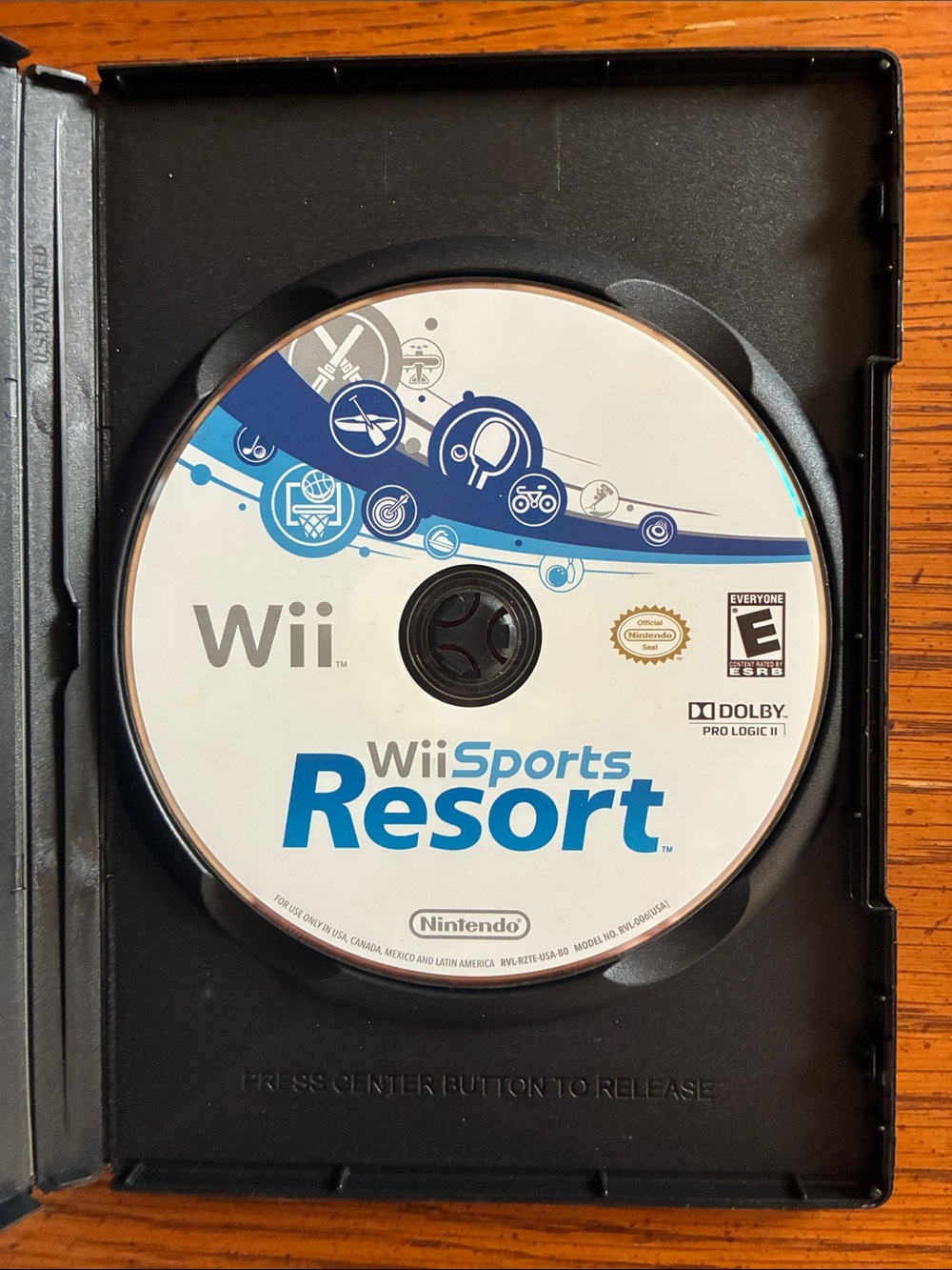 Nintendo Wii Sports Resort Disc — White & Blue Artwork